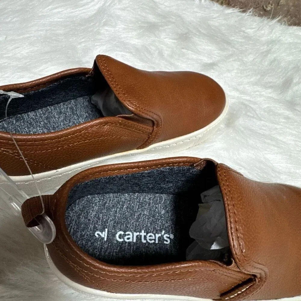 Carter’s Kids Brown Ricky Slip On Loafer Size 2 NEW